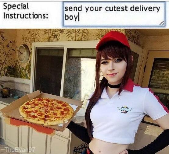 Special Instructions: boy send your cutest delivery TheE