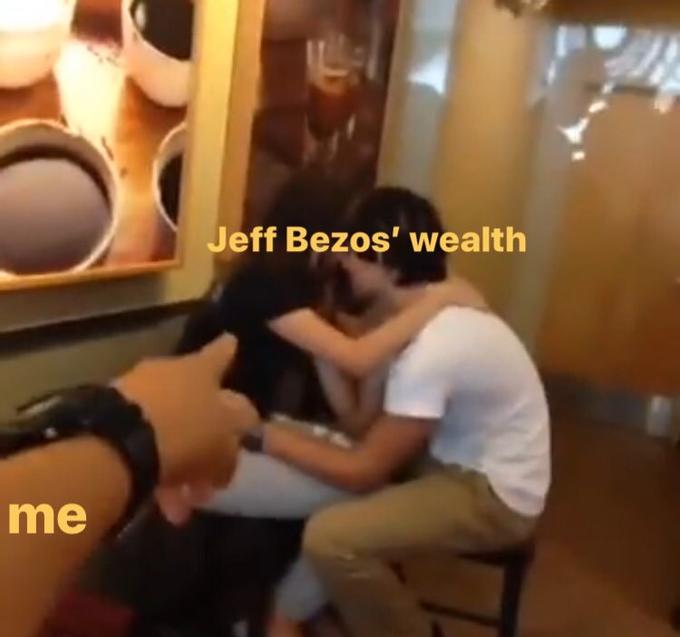 Jeff Bezos' wealth me