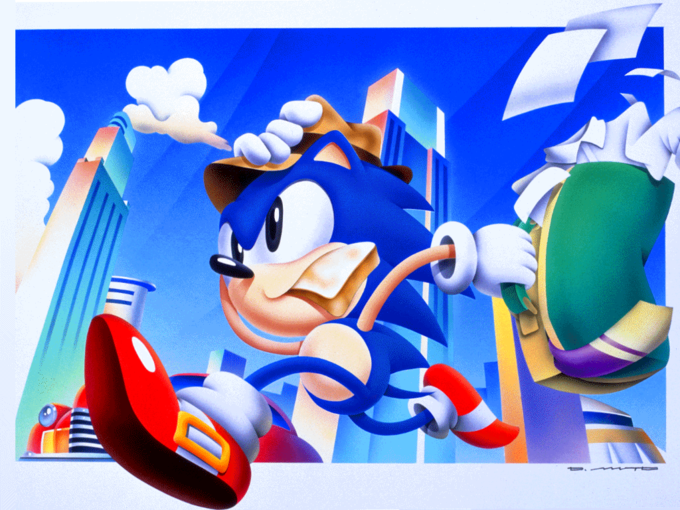 From the wiki:

Sonic the Hedgehog The Screen Saver is a 1997 program by Sega for the PC featuring Sonic artwork, music, and icons for customizing the user's Windows environment.
