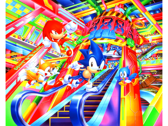 Oh, god, look at those colors.
It's way too saturated/bright.

More from the _Sonic Screen Saver._