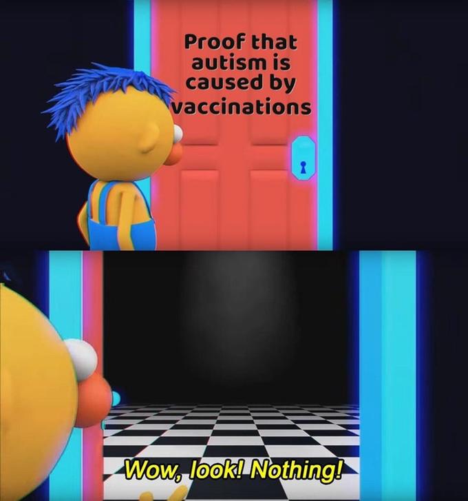 Proof that autism is caused by vaccinations Wow, look! Nothing! 0