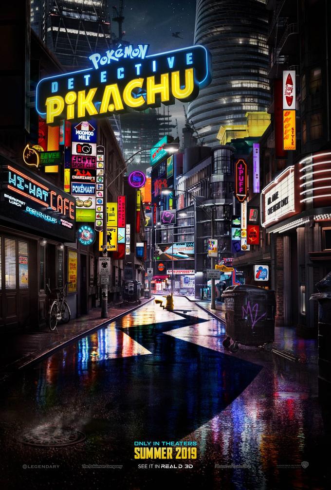 DETE C TIVE PIKACHU EEVEE ONLY IN THEATERS SUMMER 2019 LEGENDARY SEE IT IN RE LD 3D