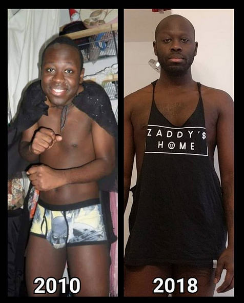 On the left I was 23 and on the right I'm 32. I guess I lost my hair, gained some weight, and stopped smiling. Haha #howdidag 2010 2018
