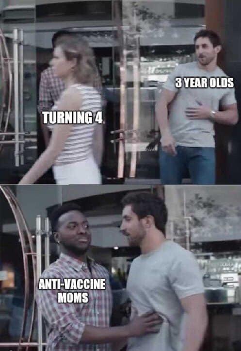 3 YEAR OLDS TURNING4 ANTI-VACCINE MOMS