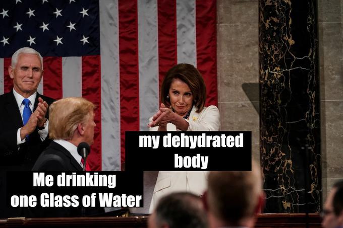 my dehydrate body Me drinking one Glass of Water