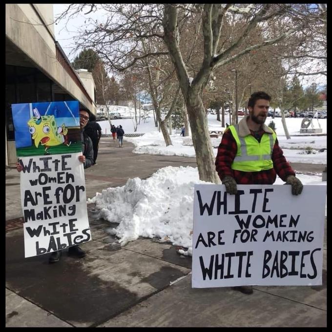 "Sponge Bob meme has crossed over into the real world, and I can think of no better place for it to show up." (Twitter user RCSez)