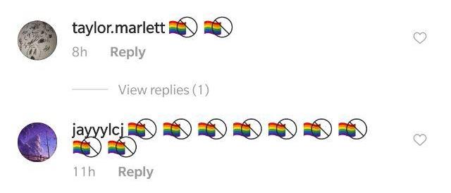 new gay flag emoji crossed oug