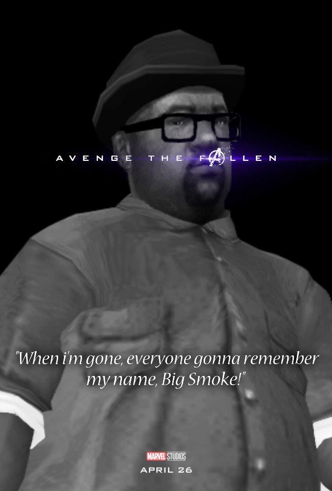A V E N G E T H E L L E N When im gone, everyone gonna remember my name, Big Smoke MARVEL STUDIOS APRIL 26