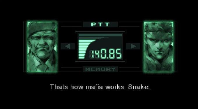 PT T 40.85 MEMORY Thats how mafia works, Snake