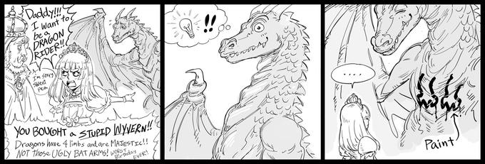 Decdy! Iwant to be a DRAGON RIDER! Im sorry SWeet Pea 1 you BOUOHT STUPID NYVERN Dragons have 4 1linbs andare MASESTIC! NOT Those UGLY BAT ARMS! WORS Birthday EVER! Paint