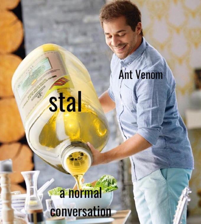 Ant Venom stal a normal conversation