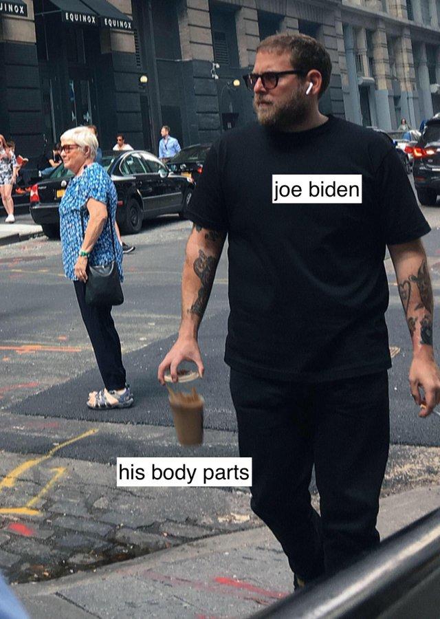 JINOX EQUINOX EQUING joe biden his body parts