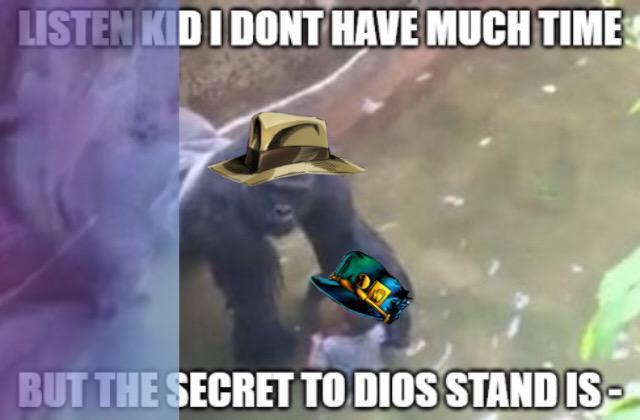 LISTEN KIDIDONT HAVE MUCH TIME BUT THE SECRET TO DIOS STANDIS-