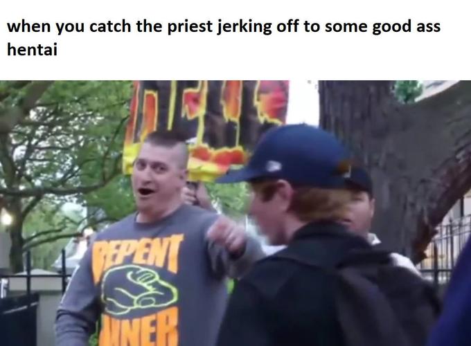 when you catch the priest jerking off to some good ass hentai EPENT MINER