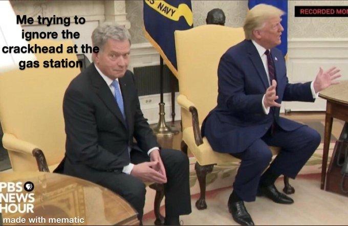 NAVY RECORDED MO Me trying to ignore the crackhead at the gas station PBSO NEWS HOUR made with mematic