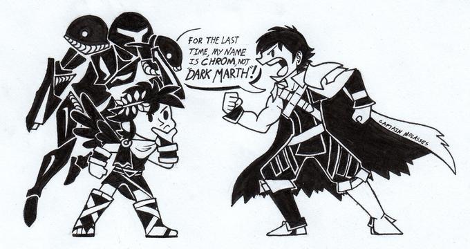 FOR THE LAST TIME, MY NAME IS CHROM,NOT DARK MARTH! CAPTAIN MOLASSES