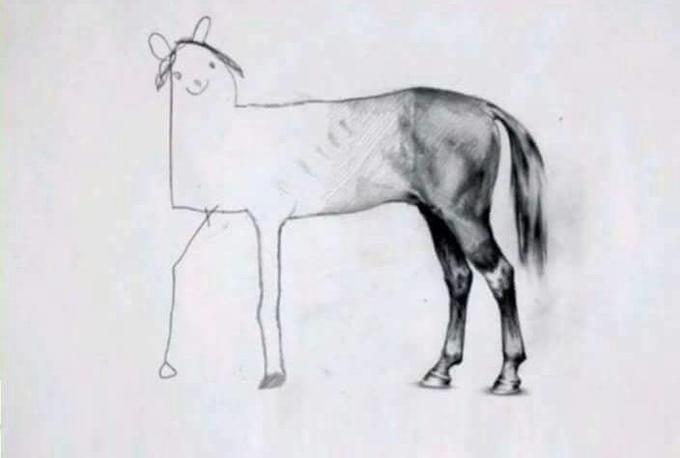 template-unfinished-horse-drawing-flaming-horse-rating-know-your-meme