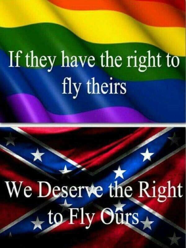 If they have the right to fly theirs We Deserve the Right to Fly Ours.