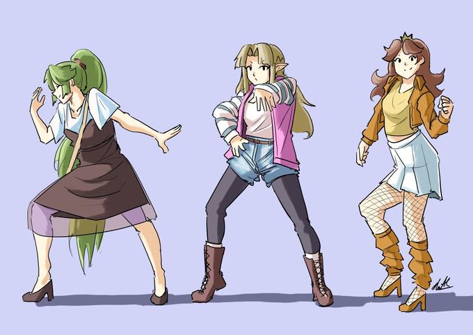 "I drew some nerds trying to dance" - AutoGiraffe