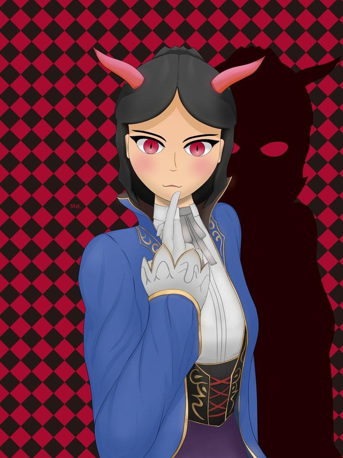 "Another Brawler from the Brawler Discord.
Tinkered with the idea that she's a demon a little bit." - The_Balar 