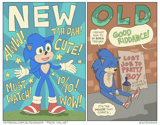 NEW OLD TAH DAH! CUTE! COOD PIDDANCE! I DIDNOT ASK TO BE BORN THIS WAY LOST JOB TO PRETTY Boy MUST NATCH 10 GIVE ME A CHANCE! WOW! IT'S THE INSIDE THAT COUNTS.. PATREON.COM/GITGUDNAMI "FACE VALUE" @GITGUDNAMI