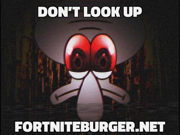 DON'T LOOK UP FORTNITEBURGER.NET Animated cartoon Photo caption Animat...