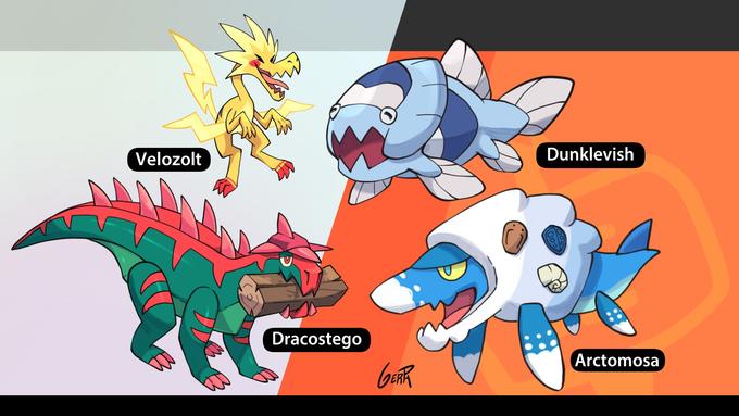 All Galar fossil pokemon reconstructed! by Gerph | Pokémon Sword and ...