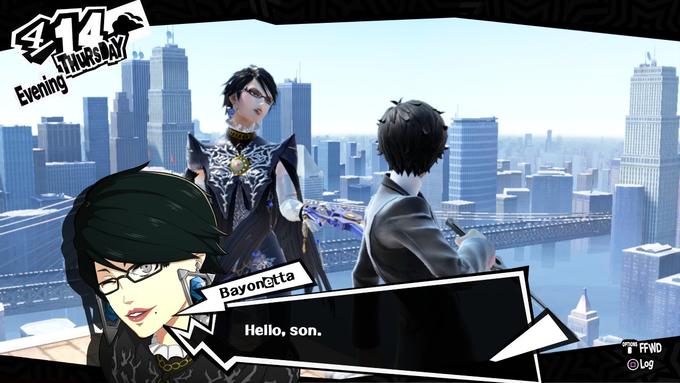THURS AY Evening Bayonetta Hello, son. OPTIONS FFWD OLog