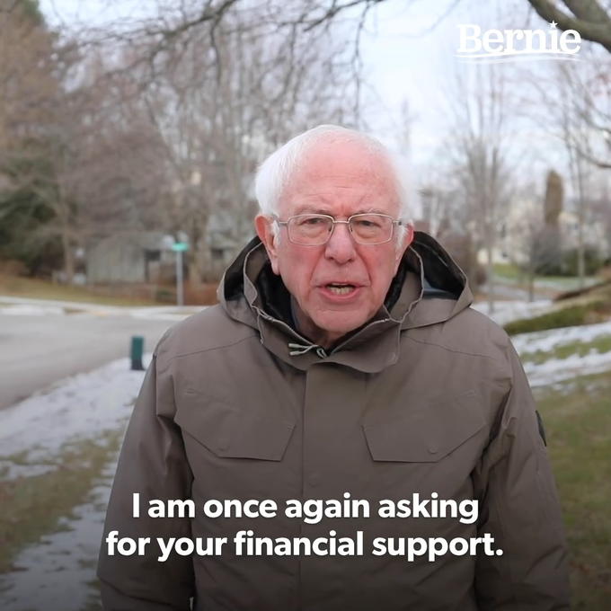 Bernie Iam once again asking for your financial support.