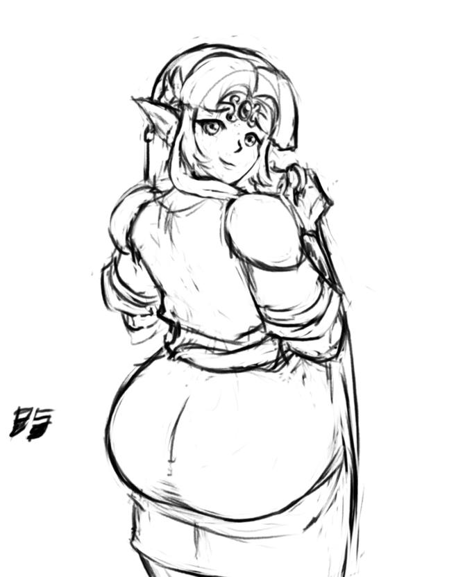 if Zelda has the butt, then Hilda must have the BOOB, Zelda's Super Smash  Bros. Ultimate Butt / Zeldass