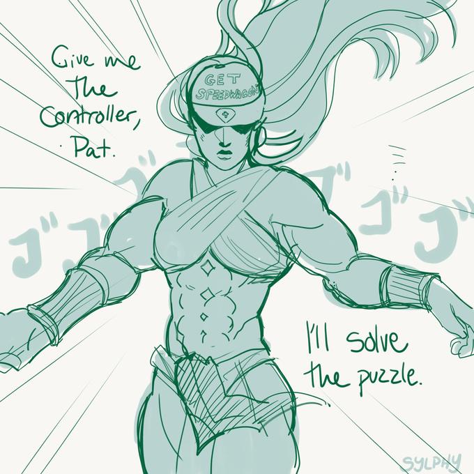 Give me The Controller, Pat. GET SPEEDWAGGN Ml solve the puzzle. SYLPAY /11..