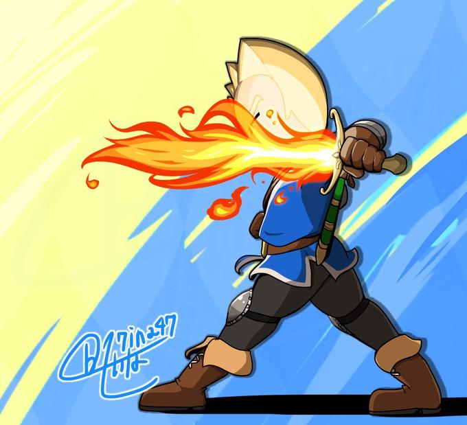 (Probably still in the process of accumulating power) - 17ina47 
"Previous Mii fighter art":https://knowyourmeme.com/photos/1736881-super-smash-brothers-ultimate