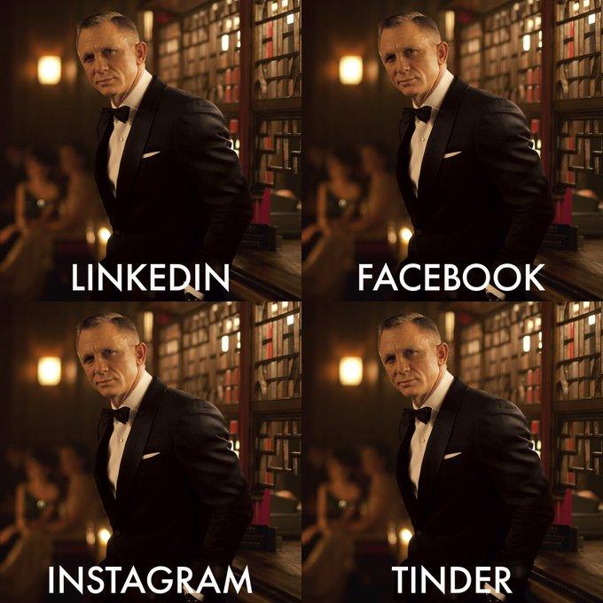 LINKEDIN FACEBOOK INSTAGRAM TINDER