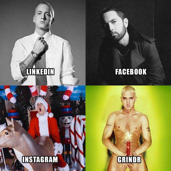 LINKEDIN FACEBOOK INSTAGRAM GRINDR