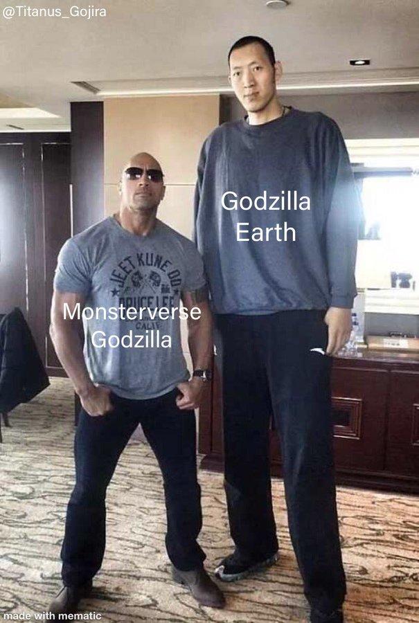 @Titanus_Gojira Godzilla Earth KUNE O APUCE Monsterverse CALTE Godzilla made with mematic