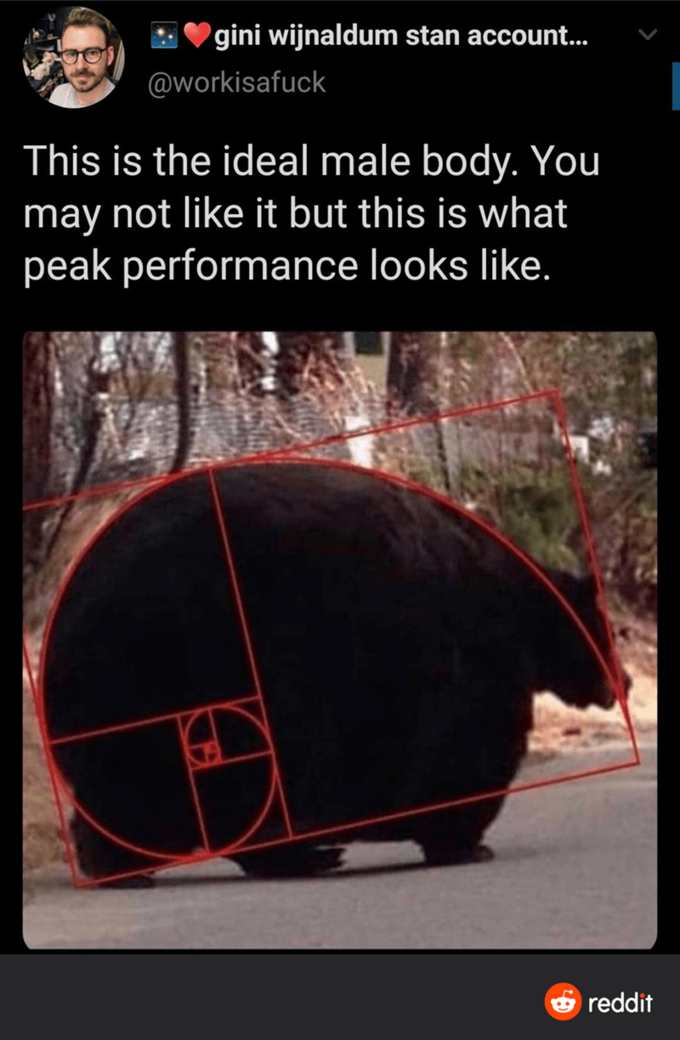 Parody tweet found in a list of "memes & tweets":https://cheezburger.com/10745861/memes-tweets-for-people-looking-to-waste-time on Cheezburger. Also "posted":/photos/1769975-this-is-the-ideal-male-body to the "ideal male body":/memes/this-is-the-ideal-male-body gallery.