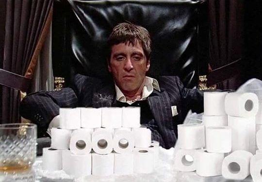 Image result for tony montana toilet paper