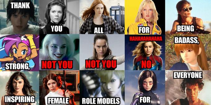 THANK YOU ALL FOR BEING HAHAHAHAHAHA BADASS, STRONG, NOTYOU NOTYOU NO EVERYONE INSPIRING FEMALE ROLE MODELS FOR