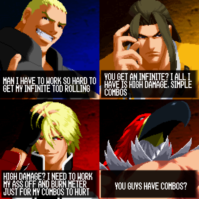 YOU GET AN INFINITE? I ALL I HAN I HAVE TO HORK SO HARD TU | HAVE IS HIGH DAMAGE, SIMPLE GET MY INFINITE TOD ROLLING CОMBOS HIGH DAMAGE? I NEED TO HORK MY ASS OFF AND BURN HETER JUST FOR HY COMBOS TO HURT YOU GUYS HAVE COMBOS? *****