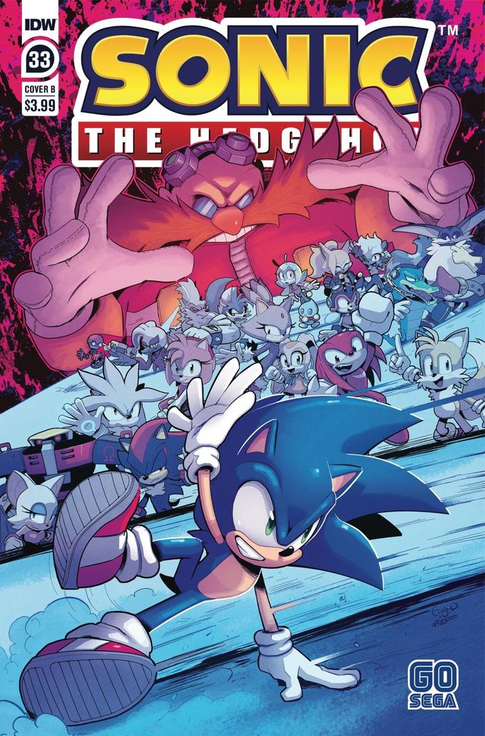 IDW SONIC TM 33 COVER B $3.99 THE H DGHÀ GigiD கன SEGA