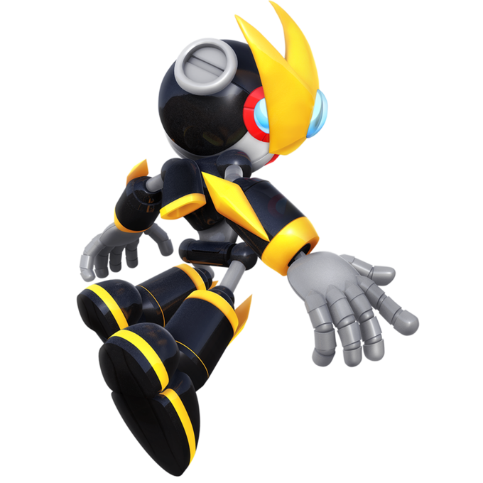 "A robot created by Eggman based off the data of Emerl, later defeated by Super Sonic then reprogrammed by Tails to be a kind protector of Cream and her family. 
said character has seen more relevance in the comics then video games" - NibrocRock