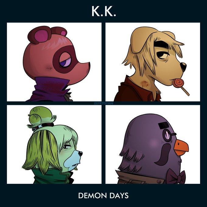 K.K. 2SRYS DEMON DAYS Cartoon Comics Animated cartoon Fiction Illustration