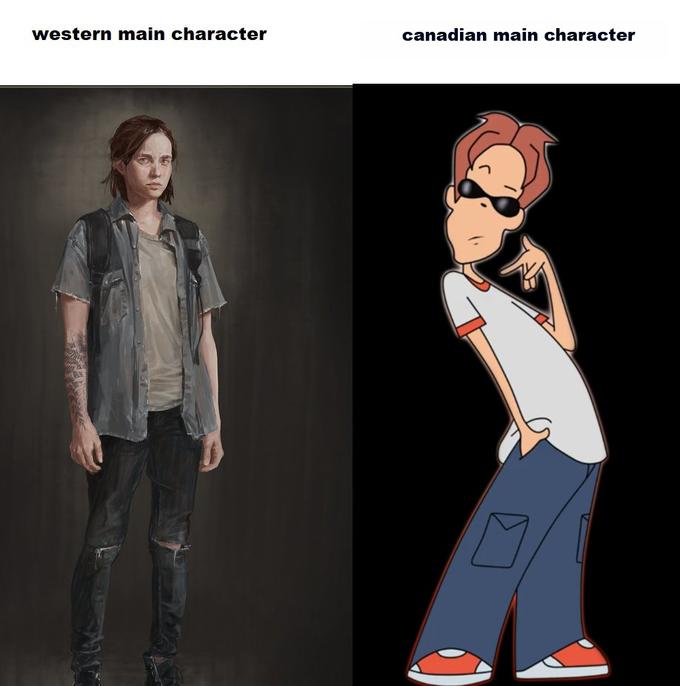western main character canadian main character