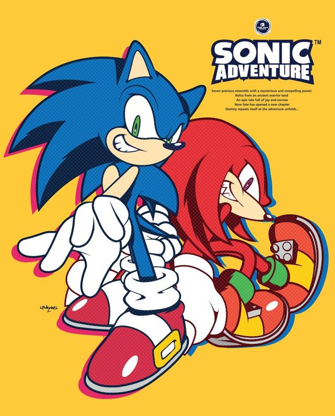 SONIC ADVENTURE TM Seven precious emeralds with a mysterious and compelling power Relics from an ancient warrior land An epic tale full of joy and sorrow Now fate has opened a new chapter Destiny repeats itself as the adventure unfolds.