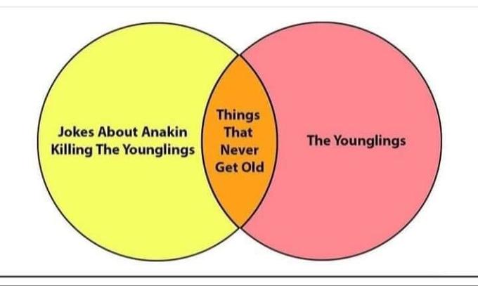 Things That Jokes About Anakin The Younglings Killing The Younglings Never Get Old