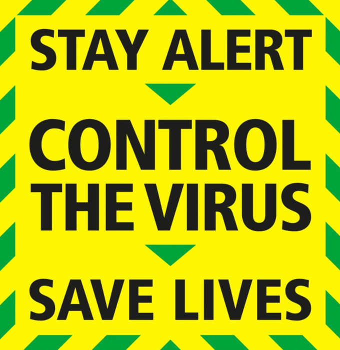 STAY ALERT CONTROL THE VIRUS SAVE LIVES