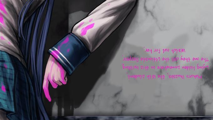 Mukuro Ikusaba the 16 th student Lging hidden somewhere in this building watch out for her