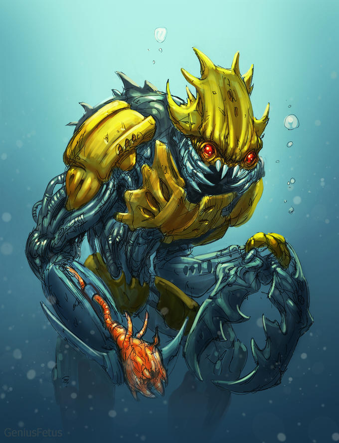 Barraki Carapar from Bionicle. Tried 