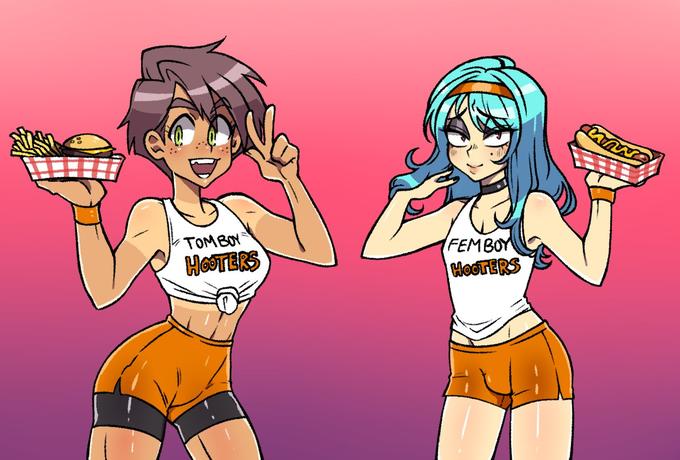 TOMBOY HOOTERS FEMBOY HoOTERS