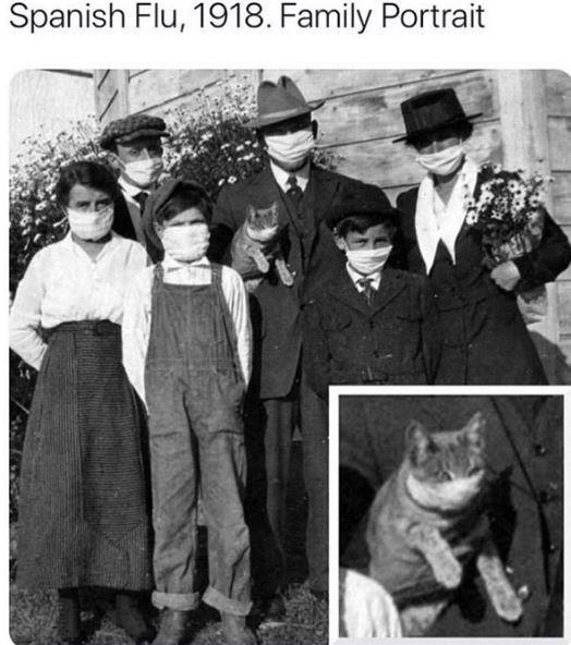 Spanish Flu, 1918. Family Portrait